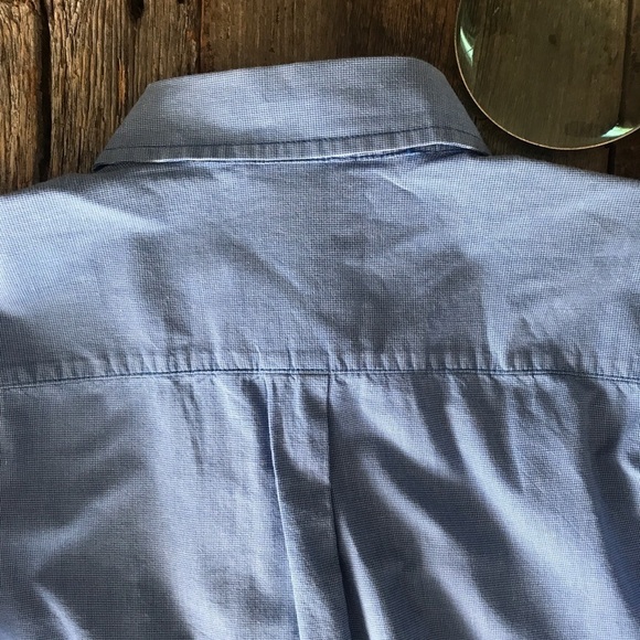 GAP Kids Mini-Check Oxford Button Down Shirt XXL - Picture 8 of 9